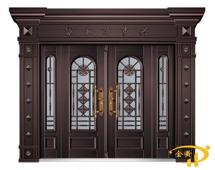 四开子母玻璃拼接门