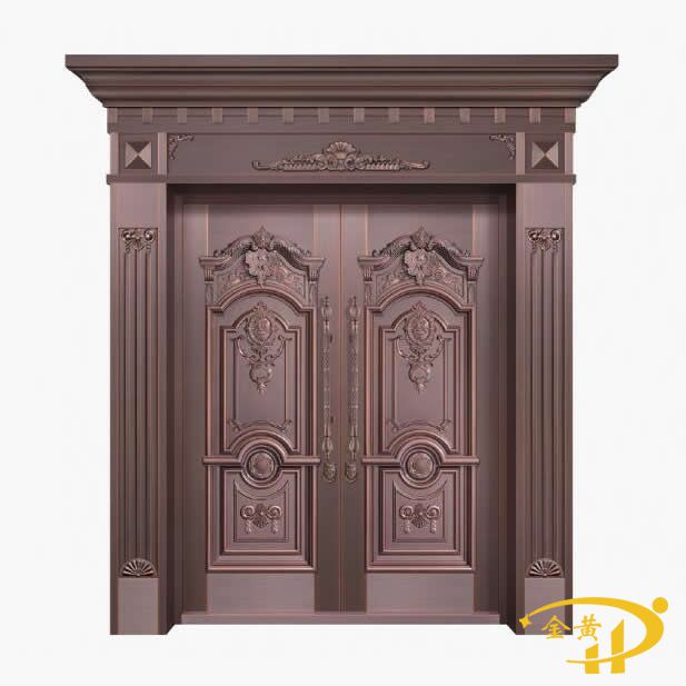 整板模压铜门