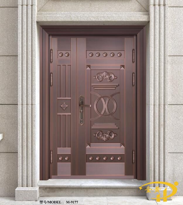 别墅铜门子母门