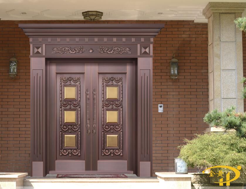 别墅铜门的安装事项及铜门工艺流程
