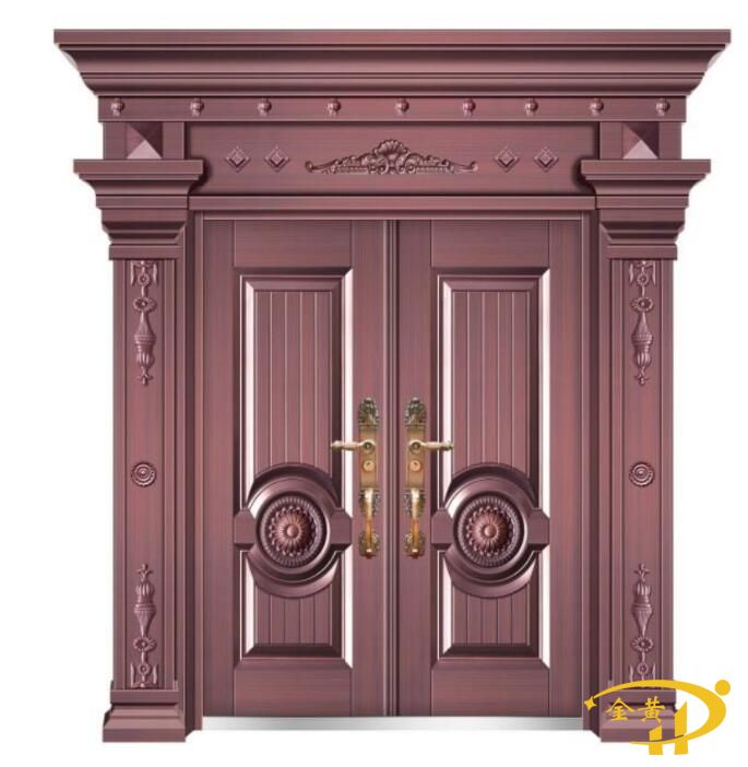 锌合金镀铜别墅门