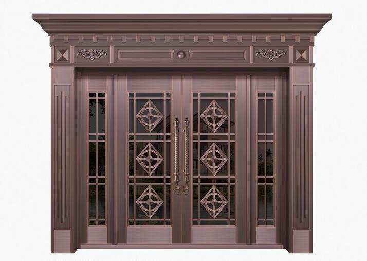 铜门开槽工艺：金黄铜门加料了 赶紧一睹真容！