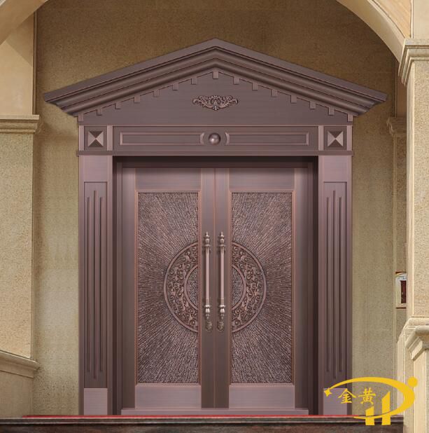 三角门头纯铜门