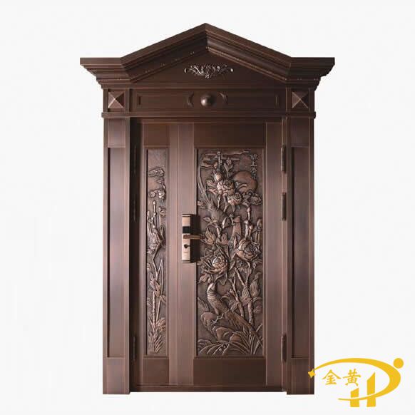 三角门头纯铜门