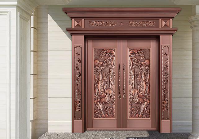 金黄铜门厂家分享购买全铜门的技巧!