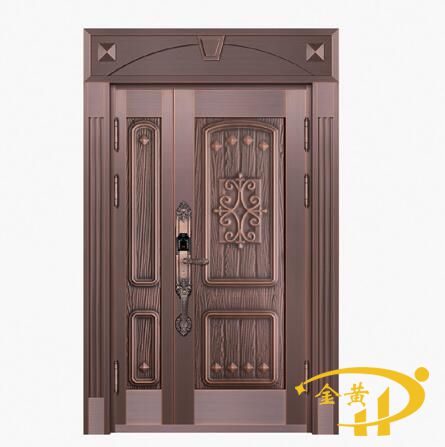 别墅铜门子母门