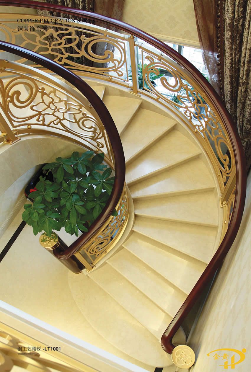 铜艺楼梯扶手