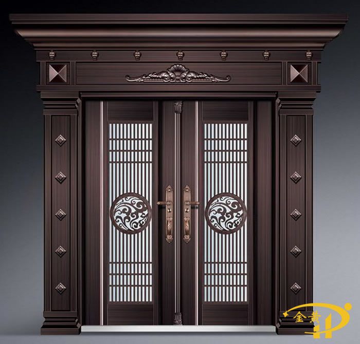 锌合金玻璃别墅大门