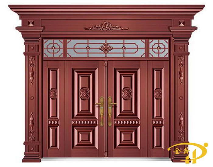 锌合金别墅模压门