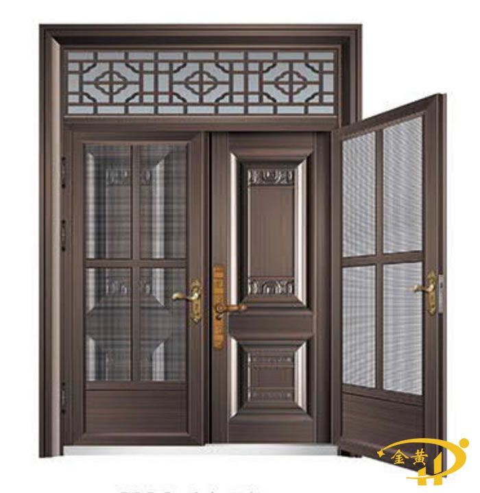 铝合金简易平开复合门