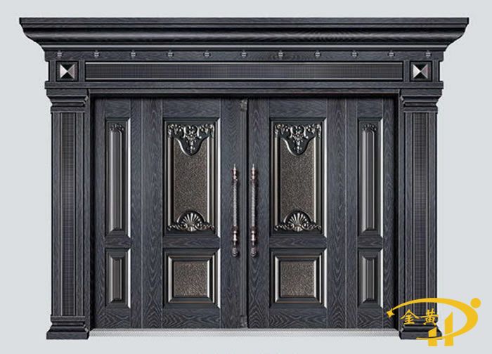 金黄锌合金拼接门厂家