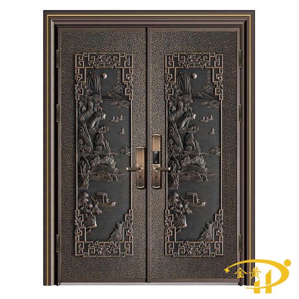中式别墅铸铝大门