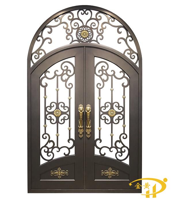 圆弧铸铝玻璃门