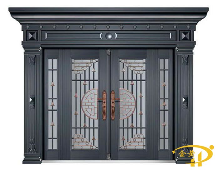 非标四开子母玻璃拼接门