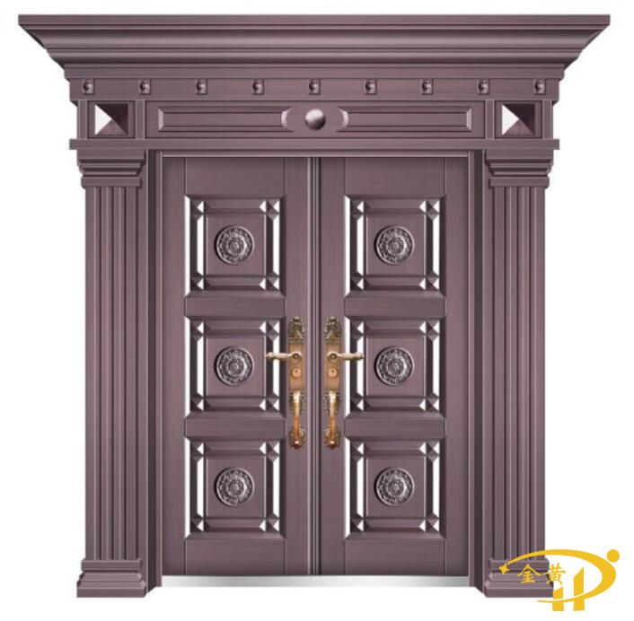 锌合金镀铜别墅门