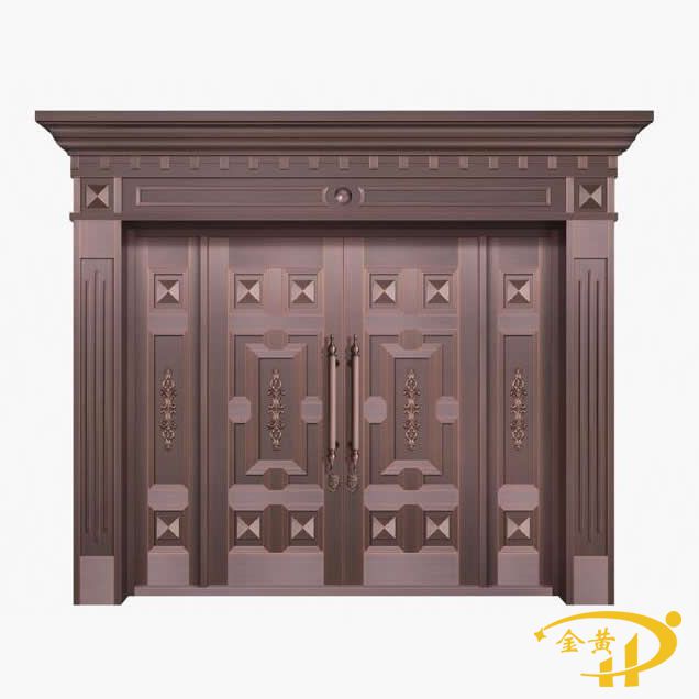 四开子母铜门
